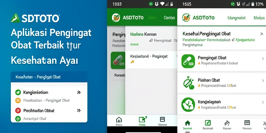 Antarmuka aplikasi ASDTOTO yang memudahkan pengingat obat.