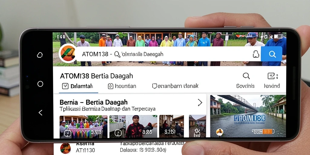 Antarmuka ATOM138 yang menarik dan informatif untuk berita daerah.