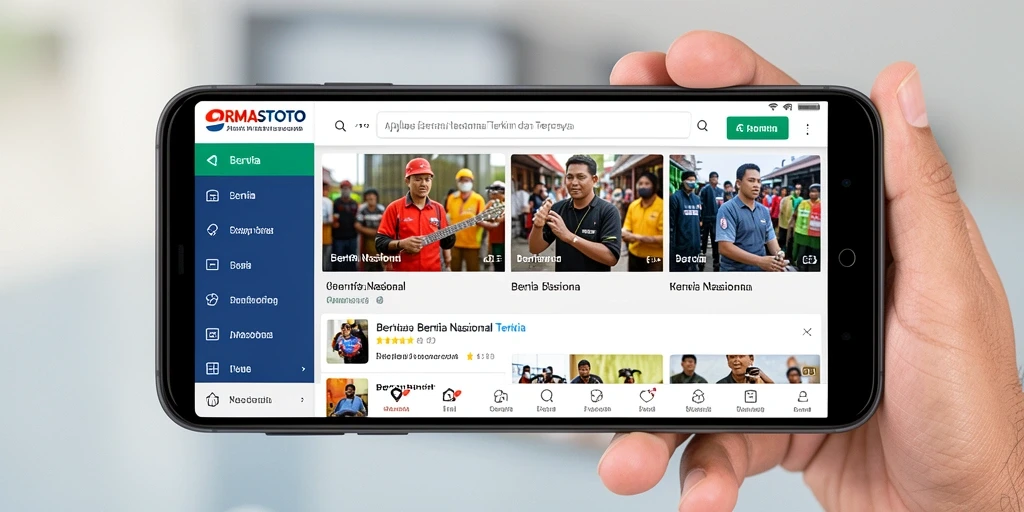 Tampilan antarmuka ORMASTOTO yang modern dan informatif.