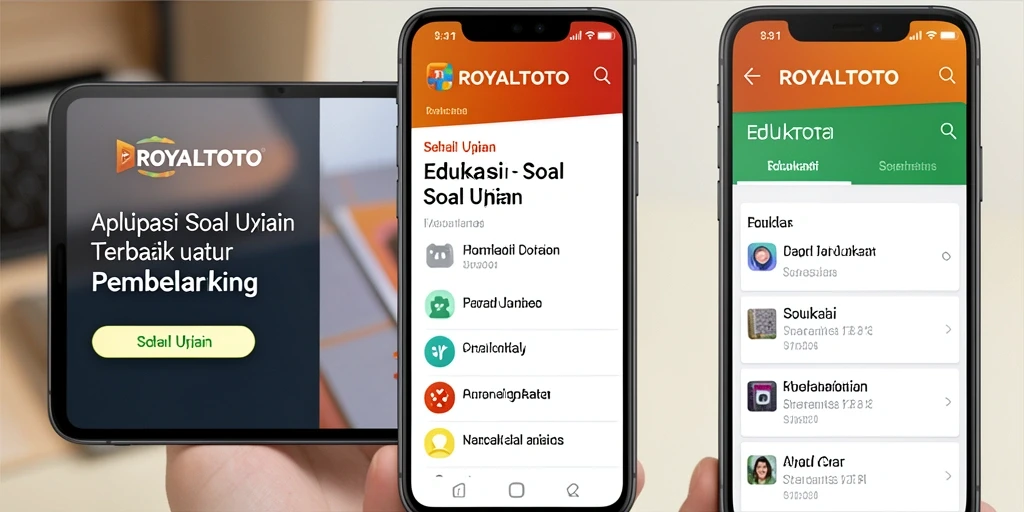 Tampilan antarmuka aplikasi ROYALTOTO yang interaktif dan ramah pengguna.