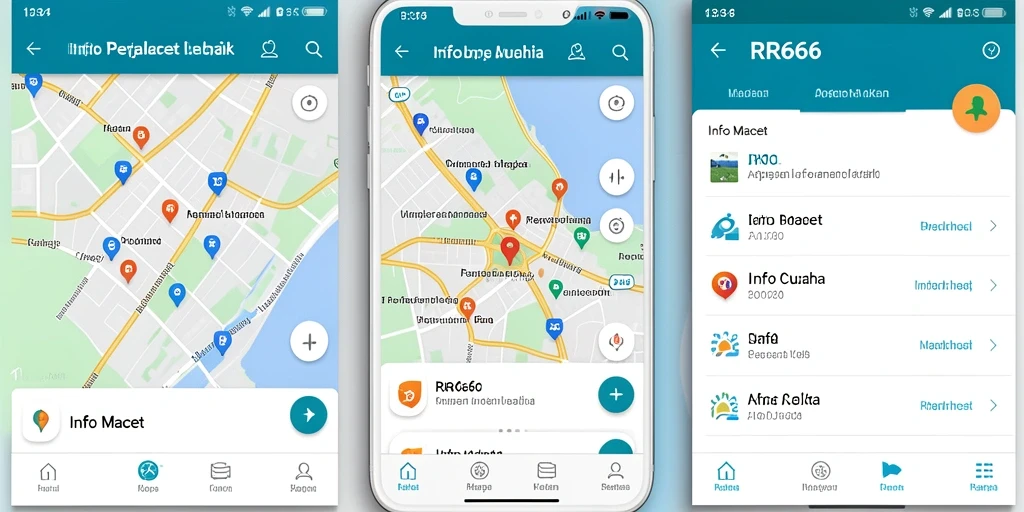 Tampilan antarmuka aplikasi Info Macet RR666 yang informatif dan mudah digunakan.