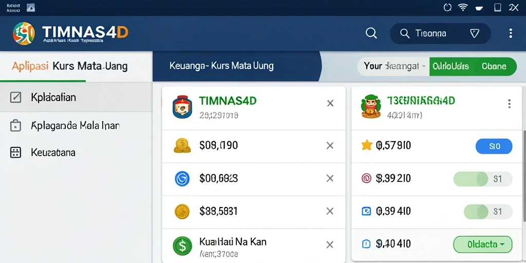 Antarmuka aplikasi Kurs Mata Uang TIMNAS4D yang informatif dan intuitif.