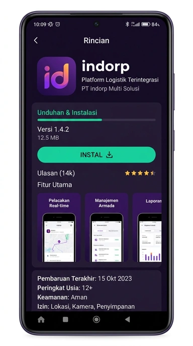 Unduh dan Instal APK indorp Secara Resmi