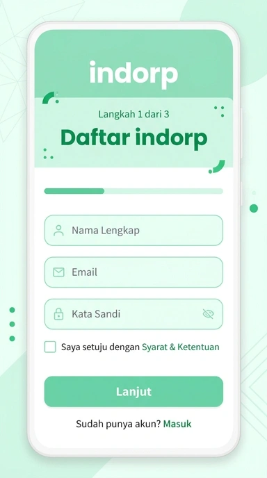 Panduan Registrasi Akun Baru di indorp